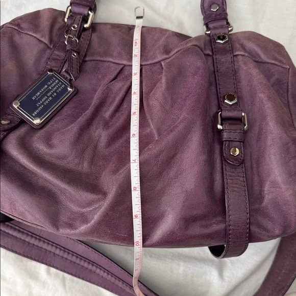 Marc By Marc Jacobs Deep Plum Leather Shoulder Bag - Picture 11 of 12